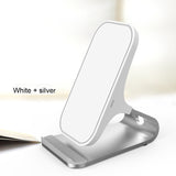 Bakeey 10W Qi Wireless Fast Charger Holder Aluminum Alloy Desktop Phone Holder Stand for Samsung Xiaomi Huawei