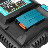 Dual Twin Port Battery Charger For Makita DC18RD Li-ion LXT 7.2V-18V Fast Rapid