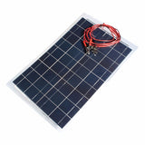 30W 12V Semi Flexible Solar Panel Device Battery Charger