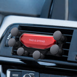 Bakeey Upgrade Air Cushion Gravity Linkage Automatic Lock Air Vent Car Phone Holder for 4.0-6.5 Inch Smart Phone for iPhone 11 Samsung Galaxy Note 10 Xiaomi Redmi Note 8 Pro