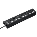 7 Port USB 2.0 HUB Splitter Switch Battery Box For LEGO LED Light Installing