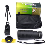 IPRee® MLS-L1 40x60 Monocular HD Optic BAK4 Day Night Vision Led Laser Flashlight Telescope With Tripod Phone Holder