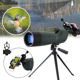 Xmund XD-TE1 25-75x70 Zoom Monocular HD BAK4 Optic Bird Watching Spotting Telescope +Tripod+Phone Holder 