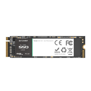 BlitzWolf®BW-NV1 PCIe Gen3*4 NVMe1.3 SSD 128GB M.2-2280 M-Key Solid State Drive 128GB Internal Hard Drive for Laptop