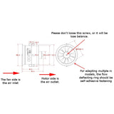 Powerfun EDF 70mm Ducted Fan 6S 2300KV Brushless Motor 12 Blades Propeller for RC Airplane Plane 