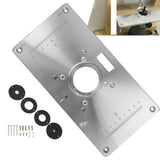 Woodworking Aluminum Alloy Router Table Insert Plate Mounting Base Plate For Makita 700C