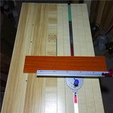 Red Miter Gauge Table Saw Router Miter Gauge Sawing Assembly Ruler Woodworking Tool for Bandsaw