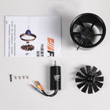 FMS 70mm 6S V2 12 Blades Ducted Fan EDF Unit With 2860 1850KV Brushless Inrunner Motor for RC Ariplane