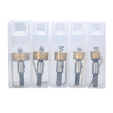 Drillpro 5pcs HSS 6542 Titanium Coated Hole Sawtooth HSS Hole Saw Cutter Drill Bit Set 16/18.5/20/25/30mm