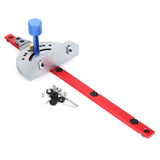 Red Miter Gauge Table Saw Router Miter Gauge Sawing Assembly Ruler Woodworking Tool for Bandsaw