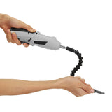 Wireless Electric Screwdriver USB Rechargeable Rotating Multi-grip Mode Electric Drill Tool with LED Light 