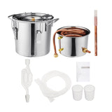 6L Alcohol Water Distiller Copper Fruit liquor Making Tool Household Bar Sets  