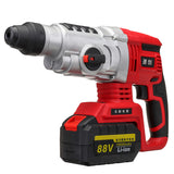 68V/88V Electric Brushless Hammer Cordless Power Impact Drill with Lithium Battery US