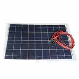 30W 12V Semi Flexible Solar Panel Device Battery Charger