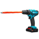 32V 2 Speed Power Drills 6000mah Cordless Drill 3 IN1 Electric Screwdriver Hammer Hand Drill 2 Batteries