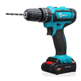 32V 2 Speed Power Drills 6000mah Cordless Drill 3 IN1 Electric Screwdriver Hammer Hand Drill 2 Batteries