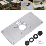 Woodworking Aluminum Alloy Router Table Insert Plate Mounting Base Plate For Makita 700C