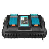 Dual Twin Port Battery Charger For Makita DC18RD Li-ion LXT 7.2V-18V Fast Rapid