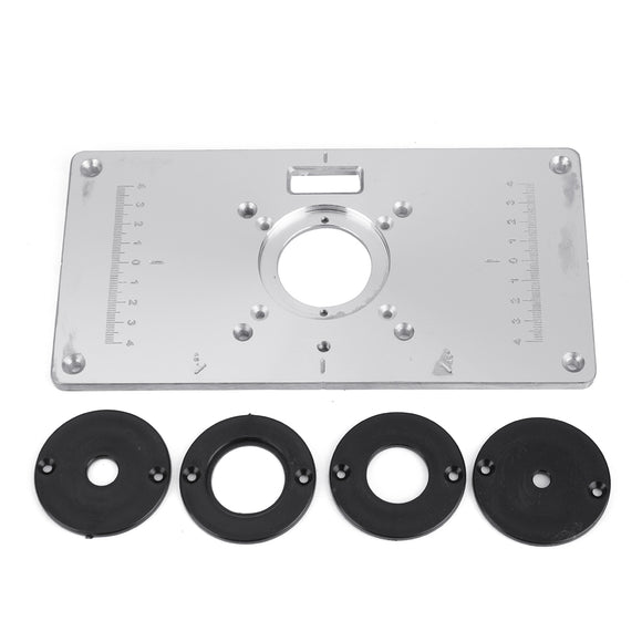 Woodworking Aluminum Alloy Router Table Insert Plate Mounting Base Plate For Makita 700C