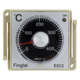 E5C2-R relay output K input 0-400C pointer temperature controller with socket E5C2 AC 220V 110V