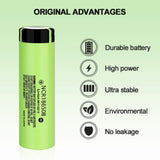 Basen New 100% Original 18650 battery NCR18650B 3.7v 3400mah Lithium Rechargeable Battery For Flashlight batteries (NO PCB)