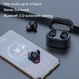 TWS Wireless Headphones Hifi Stereo Super Bass Bluetooth V5.0 Earphone With Mic Sport Earbuds Headset for Phone With Charger Box