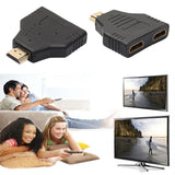 New HDMI Splitter Cable 1080P HDMI Port Male To Female 1 In 2 Out Splitter Cable Adapter Converter Auto Switch extender Adapter