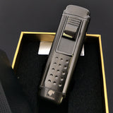 COHIBA 4 Troch Jet Flame Metal Windproof Cigaette Cigar Lighter Travel Portable Cigar Gas Lighter, with Gift Box