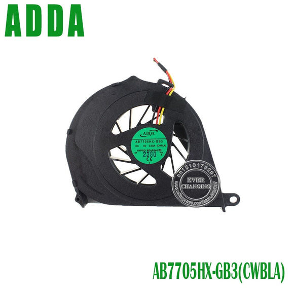 Wholesale&Retail New CPU Cooling Fan For Toshiba Satellite L750 L655 l750D-14R series laptop ADDA AB7705HX-GB3 CWBLA 0.50A 3pin