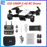 SMRC S20 Drone With HD 1080P 4K Camera Quadrocopter Hovering FPV Quadcopters 5MP Folding RC Helicopter Storage bag toy for boy