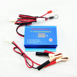 12V 24V 36V 48V 60V 72V battery desulfator conditioner regenerator with quick disconnect cables