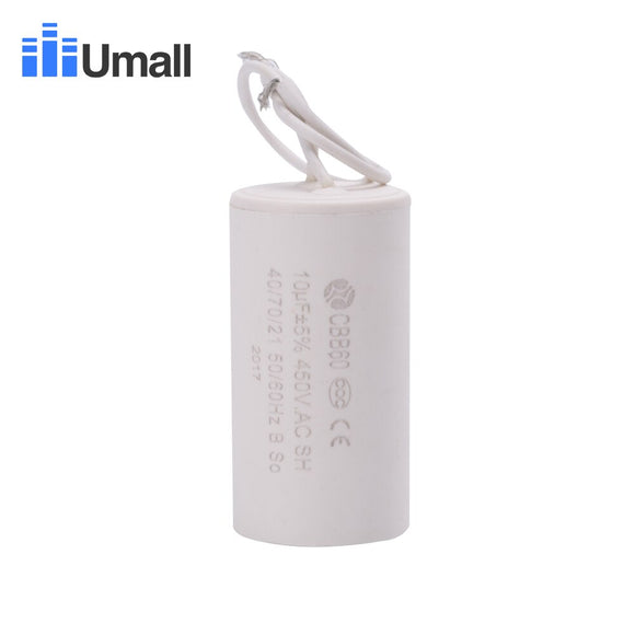 CBB60 450V 10uF running two wires motor start capacitor for water pumps