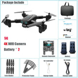 GPS 4K HD Camera Quadcopter 5G Wifi w/FPV, Auto Return & Foldable