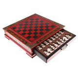 Vintage Wooden Chinese Chess Board Table Game Set Pieces Gift Toy Collectibles