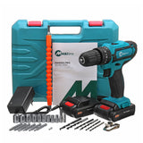 32V 2 Speed Cordless Hammer Drill w/2 6.0 Ah Batteries