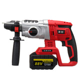 68V/88V Electric Brushless Hammer Cordless Power Impact Drill with Lithium Battery US