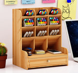 Pencil Pen Holder Storage Box Rack Desk Stationery Density Plate Desktop Organizer