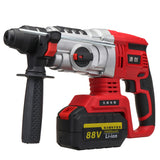 68V/88V Electric Brushless Hammer Cordless Power Impact Drill with Lithium Battery US