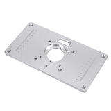 Woodworking Aluminum Alloy Router Table Insert Plate Mounting Base Plate For Makita 700C