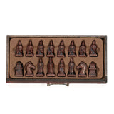 Vintage Wooden Chinese Chess Board Table Game Set Pieces Gift Toy Collectibles