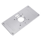 Woodworking Aluminum Alloy Router Table Insert Plate Mounting Base Plate For Makita 700C