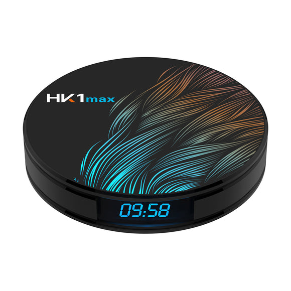  HK1 Max RK3328 4GB 64GB Android 9.0 5G WIFI bluetooth 4.0 4K VP9 H.265 HDR10 TV Box with Time Display