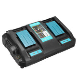 Dual Twin Port Battery Charger For Makita DC18RD Li-ion LXT 7.2V-18V Fast Rapid