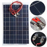 30W 12V Semi Flexible Solar Panel Device Battery Charger